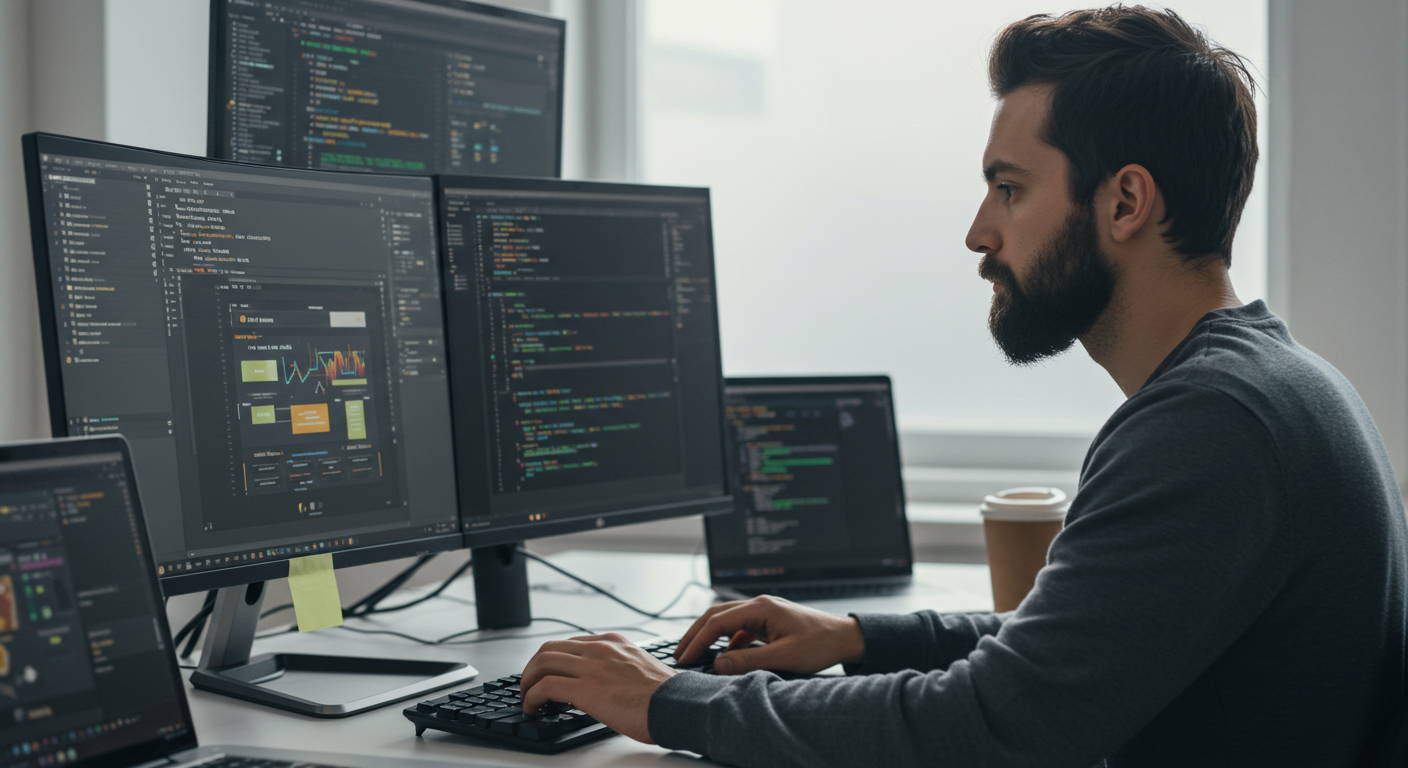 AI-Powered Web Development illustration