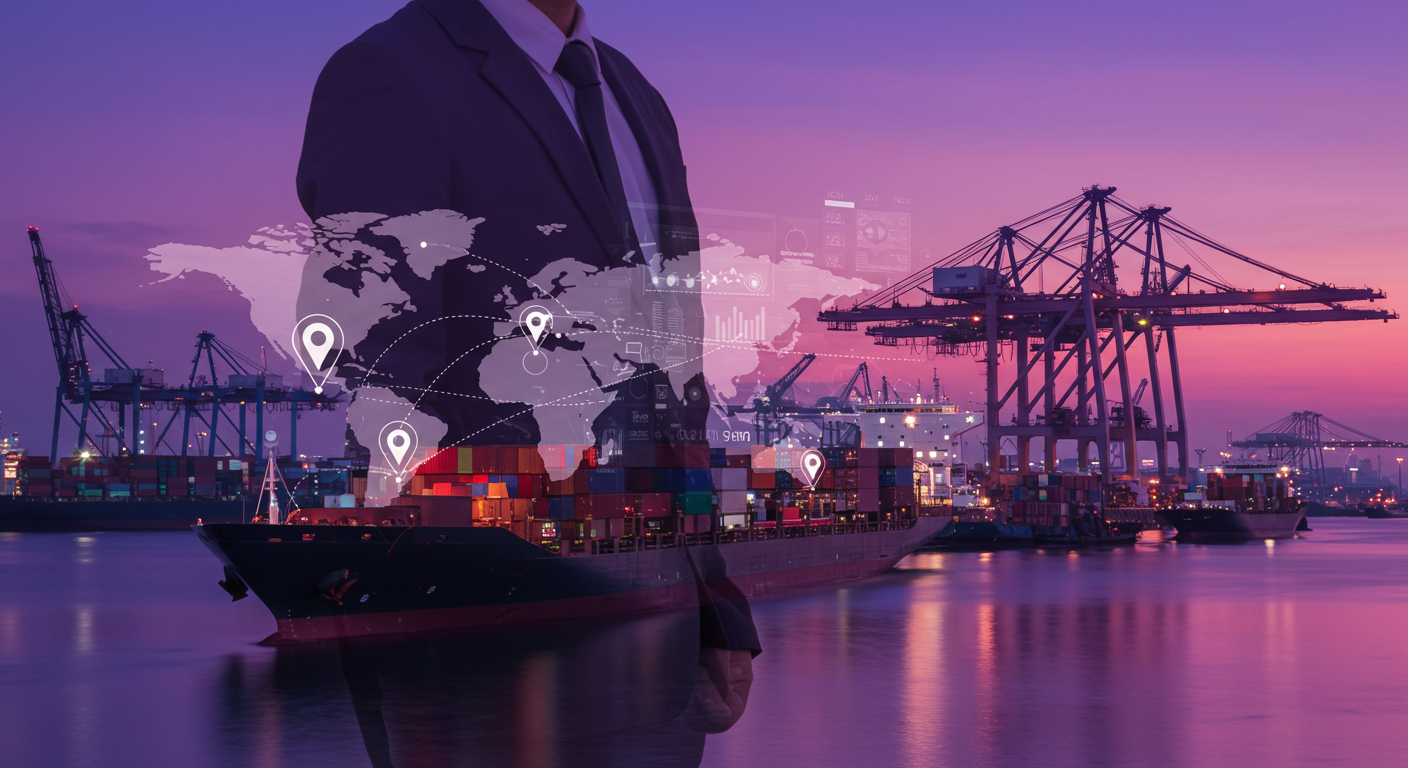 International Trade & Logistics illustration